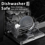 9.5" Non Stick Frying Pans, Hybrid Ceramic Stainless Steel Pan, Skillet with Stay-Cool Handle, Non Toxic, PFAS PFOA PTFE Free, Dishwasher & Oven Safe, Induction, Compatible with All Cooktops