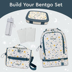 Bentgo Kids Prints Leak-Proof, 5-Compartment Bento-Style Kids Lunch Box - Ideal Portion Sizes for Ages 3-7, Durable, Drop-Proof, Dishwasher Safe, & PFAS & BPA-Free Materials (Friendly Skies)