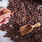 Wooden Scoops for Canisters 3PCS Small Wooden Scoop Acacia Wood Scoops for Jars Mini Coffee Scoops for Canisters for Ground Coffee Scoop for Seasoning Bath Salt Laundry Shovel-Multipurpose