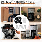 Coffee Machine Brew Basket Bottom Spring Loaded Stopper Kits Compatible with Cuisinart Coffee Makers, Coffee Maker Parts Fit for Cuisinart DCC-1200, DCC-1200BCH, DCC-1200BW Brew Basket (1 Pack)