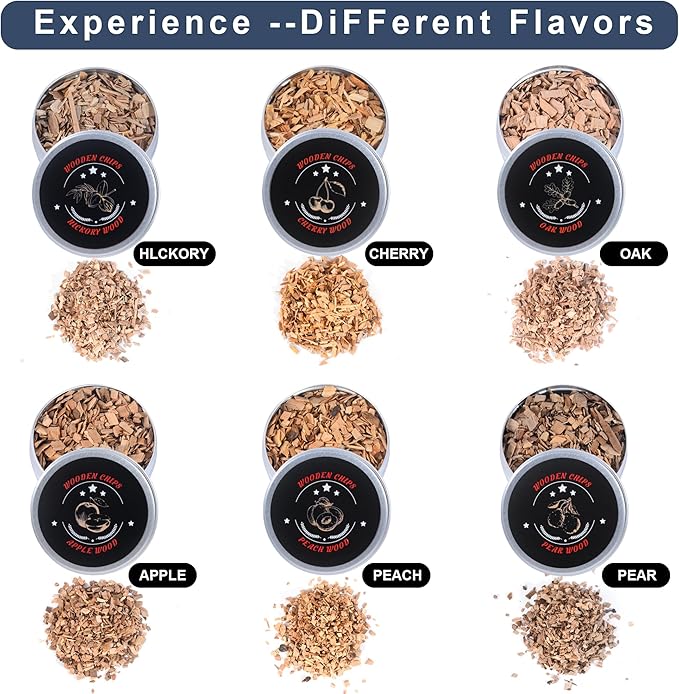 Infuser Smoker with 6 Chips- Drink Smoker Infuser Old Fashioned Smoker kit,Bourbon Cocktail Smoker kit Gifts for Men Whiskey Smoker kit Gifts for Dad