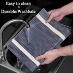 PIGCHCY Placemats Set of 6, Dark Blue Elegant Placemats Washable Non-Slip Luxurious Durable Table Mats for Home/Dining Room Decoration