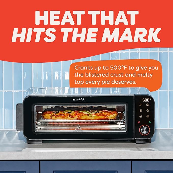 Instant Pot InstantHeat™ Pizza and Toaster Oven, Fits a 12" Pizza, Fresh Pizza, Frozen Pizza, Bake, Toast, Broil, & Reheat