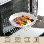 MALACASA Plates and Bowls Sets, 18 Pieces Modern Porcelain Dinnerware Set for 6 White Kitchen Dinner Ware Set wtih Black Rim Ceramic Dishware Dishes Microwave and Dishwasher Safe, Series LUNA