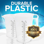 32oz (1 quart) Measuring Pitcher, Plastic, Multipurpose - Great for Chemicals, Oil, Pool and Lawn - Ounce (oz) and Milliliter (mL) Increments (1000 mL)