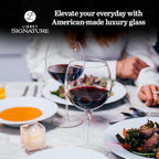 Libbey Signature Balloon Wine Glasses, 24 Oz Elegant Large Red Wine Glasses Set of 4, Long Stem Glass Wine Glasses for Weddings, Birthdays, and More