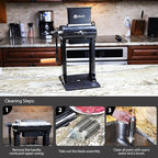 Manual Meat Tenderizer Machine, Stainless Steel Meat Cuber Tenderizer Machine for Beef and Chicken