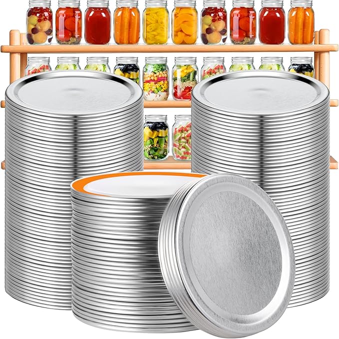 Wide Mouth Canning Lids 36 PCS, Mason Jar lids Large Mouth Canning Seals Leak-proof No Bent Canning Supplies