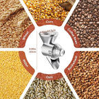 All Metal Grain Mill Attachment for Kitchenaid Stand Mixer, 9 Levels Grain Mill, Flour Mill, Fit for Non-Oily Dry Grain Corn, Coffee Bean, Buckwheat, Oats, Millet, Wheat and Other Cereals