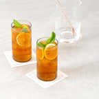 Restaurantware-Vetri 16 Ounce Tall Drinking Glasses, 6 Dishwashable Beverage Glasses - No-Lead, Elegant, Green Glass Tumblers, Ideal For Water, Juice Beer, Cocktails, Liquor, Iced Tea, And More