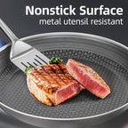 COOKER KING Stainless Steel Cookware Set, Pots and Pans Set Non Stick, Hybrid Ceramic Cookware, Frying Pans, Saucepans & Stock Pot with Glass Lid, Non-Toxic, Oven Safe, Induction Compatible