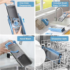 Safer Mandoline Slicer For Kitchen, Thickness Adjustable Onion Vegetable Chopper, French Fry Cutter, Potato Vegetable Slicer, Multifunctional Kitchen Food Fruit Chopper