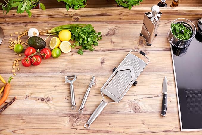 Rösle Stainless Steel 1.5-inch Wide Crosswise Swivel Peeler