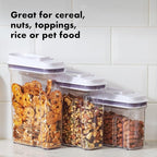 OXO Good Grips Airtight POP Large Cereal Dispenser (4.5 Qt),White (Pack of 8)