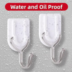 25 Wire Hooks for Hanging Heavy Duty with Strips no Damage,Adhesive Wall Hook Small, removalbe Large Sticky Bulk, for Key, Coat, Towel, Outdoor, hat