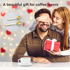 Premium Coffee Scoop Set, Set of 2, Metal Stainless Steel Long Handle Coffee Scoop, Measuring Coffee Spoons Contains 1 Tablespoon (15 ml) and 2 Tablespoons (30 ml) Spoon-Gold