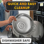 Stainless Steel Colander for Kitchen - 5Qt Rice Strainer With Handles, Perforated Design, Dishwasher Safe, Rust-Resistant - Versatile Pasta Strainer for Grains, Beans, Spaghetti, Veggies, Fruits