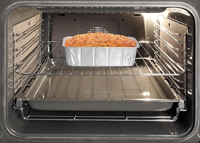 PARTY BARGAINS 2 Lb Aluminum Loaf Pan - 50 Pack | 8.5" x 4.5" x 2.5" Heavy Duty Disposable Pans for Baking, Lasagna, Meatloaf & Food Serving (Max 240°C)