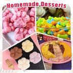 Silicone Molds Puppy Dog Paw and Bone Molds for Baking,Chocolate Molds,Silicone Dog Treat Mold - 6 Pack