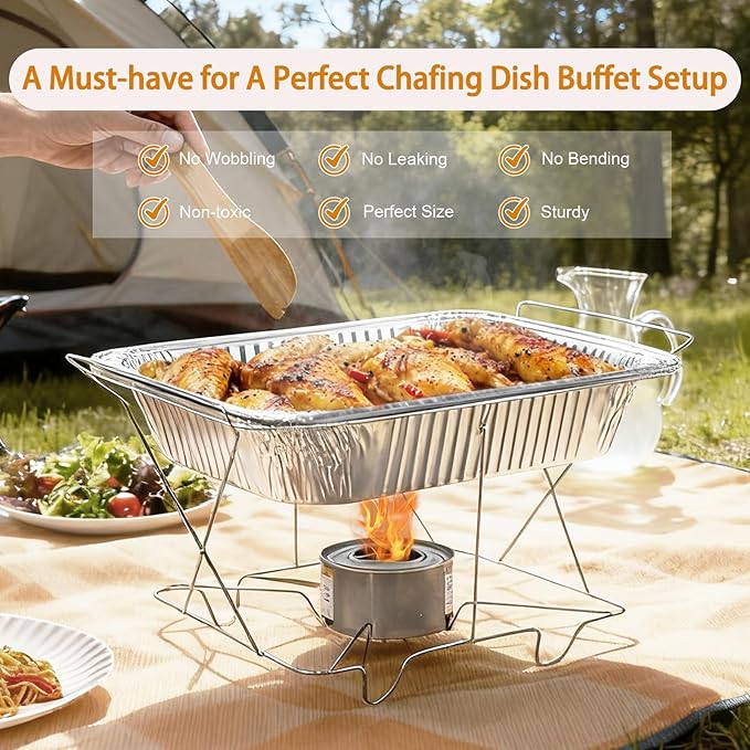 Aluminum Foil Pans 9x13 - Disposable Half Size Deep Steam Table Tin Foil Pans for Oven Baking Cake, Roasting Turkey, Food Prepping, Storing, Freezing, Chafing (40 Pack)