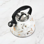 Whistling Stovetop Tea Kettle,Food Grade Stainless Steel, Cool Touch Ergonomic Handle, Fast Boil, for Gas, Electric, and Glass Ranges - 3L