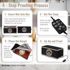 Cozy Bread® Proofing Mat & Thermal Insulation Box Bundle (10" x 21") | The Best Bread Proofer | Proof Dough, Grow Sourdough Starter, Ferment Yogurt