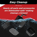 Nuwave 6-quart Brio Healthy Digital Air Fryer with One-Touch Digital Controls, 6 Preset Menu Functions & Removable Divider Insert, Black