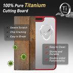 2 Packs Titanium Cutting Boards for Kitchen Chopping Board Butcher Block 2 in 1 Pure Titanium Gift Best Mama Mom Ever Christmas Xmas Birthday Law Step Who Have Everything Good Unique Useful Present