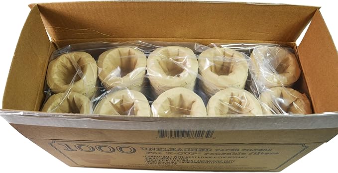 canFly 1000 Unbleached Disposable K-CUP Paper filters for Keurig single cup coffer filters compatible with Ekobrew, EZ-Cup and other Reusable K-CUP Filters (1000)