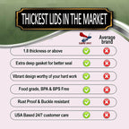 Supa Ant Wide Mouth Canning Lids (100pcs) Decorative Metal Canning Lids Wide Mouth (Royal Worcester) Buckle Proof and Rust Proof - Perfect Fit Can Lid for Mason Jars Canning Supplies