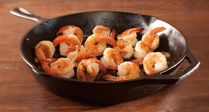 Lodge 12 Inch Cast Iron Pre-Seasoned Skillet – Signature Teardrop Handle - Use in the Oven, on the Stove, on the Grill, or Over a Campfire - Black