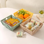 Collapsible Strainers and Colanders for Kitchen, Foldable Plastic Storage Drain Basket for Pasta, Fruit, Vegetables, Berry Space-Saving, BPA-Free, Dishwasher Safe (Green)