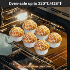 EUSOAR Mini Cheesecake Pans and Disposable Sporks, 120pcs 5oz Creme Brulee Ramekins Disposable, Foil Muffin Cupcake Liners Ramekins Baking Cups with Lids for Party Wedding Birthday Picnic Gathering