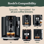 Roobi Jura Compatible Descaling Tablets. 12 Jura Descaling Tablets for Automatic Espresso Coffee Machines. 100% Vegan, Carbon Neutral.