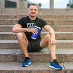 20 oz Tumbler Coffee Tavel Tumblers Bulk with Lid Stainless Steel Double Wall Vacuum Insulated Mug Powder Coated Cups fit Car Cupholder for Hot and Cold - Dark Blue, 1Pack