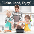 Carbon Steel 10 Inch Tube Pan - Heavy Duty Round Fluted Cake Pans with Nonstick Coating for Baking Cakes, Pound Cakes, 12 Cups