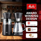 Melitta Vision 12-Cup Drip Coffee Maker, Automatic and Programmable, 96oz Capacity with 5-Pack Coffee Filters | Black