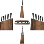Cangshan TS Series 1024876 Swedish 14C28N Steel Forged 6-Piece Knife Block Set, Walnut