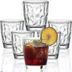 10 Oz Unbreakable Tritan Drinking Glasses Shatterproof Acrylic Glasses Drinkware BPA Free Hard Plastic Cups Reusable Kitchen Water Glasses Drinking Set of 6 (Clear)
