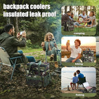 Backpack Coolers Insulated Leak Proof, 36 Cans Large Cooler Backpack Insulated Waterproof. Soft Cooler Bag for Beach Travel Outdoor Camping Picnic