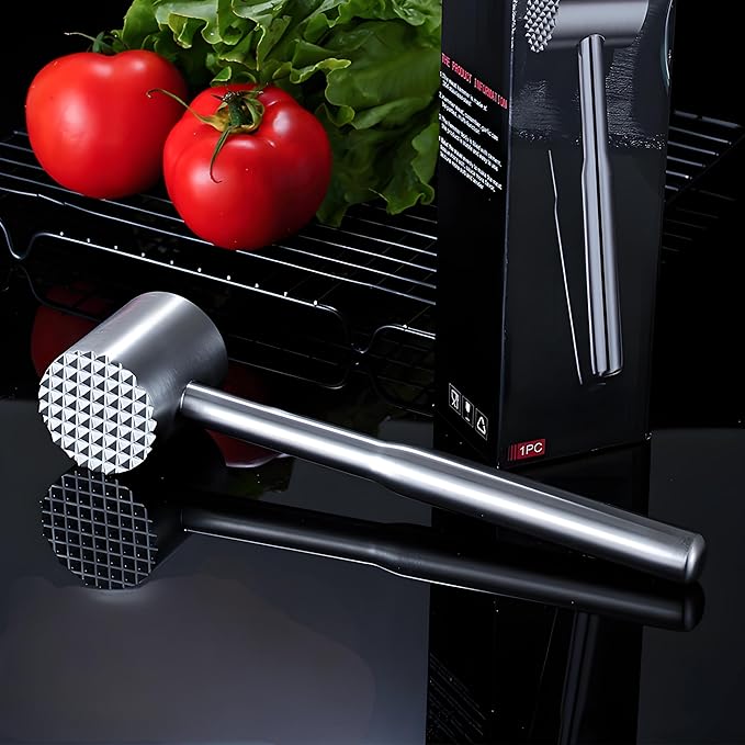 Premium Meat Tenderizer Mallet Tool for KitchenMeat,Mallet Meat Hammer Meat Beater for Tenderizing and Flattening Meat,Meat Pounder Tenderizer for Pounding Meats, Nuts, Shellfish.