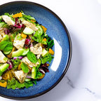 LERATIO Pasta Bowls,Ceramic 38oz Pasta Bowls,9.0" Reactive Glaze Pasta Bowl Set of 4,Microwave & Dishwasher,Oven Safe,Large Wide Serving Bowls for Salad, Dessert,Pizza,Fruit -Blue