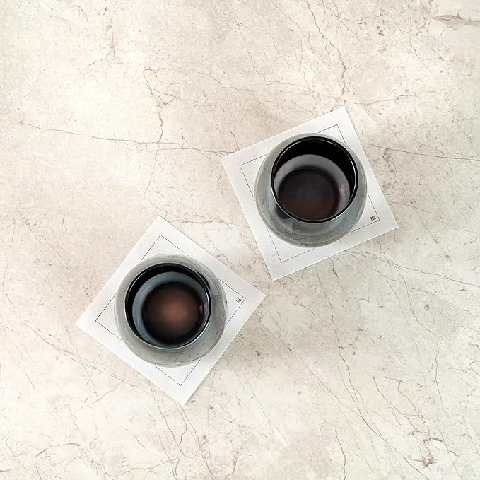 Restaurantware-Vetri 15 Ounce Wine Glasses, 24 Dishwashable Stemless Wine Glasses - No Lead, Durable, Blue Glass Cups, For Home, Bar, Or Restaurant, Serve Merlot, Chardonnay, Or Bordeaux