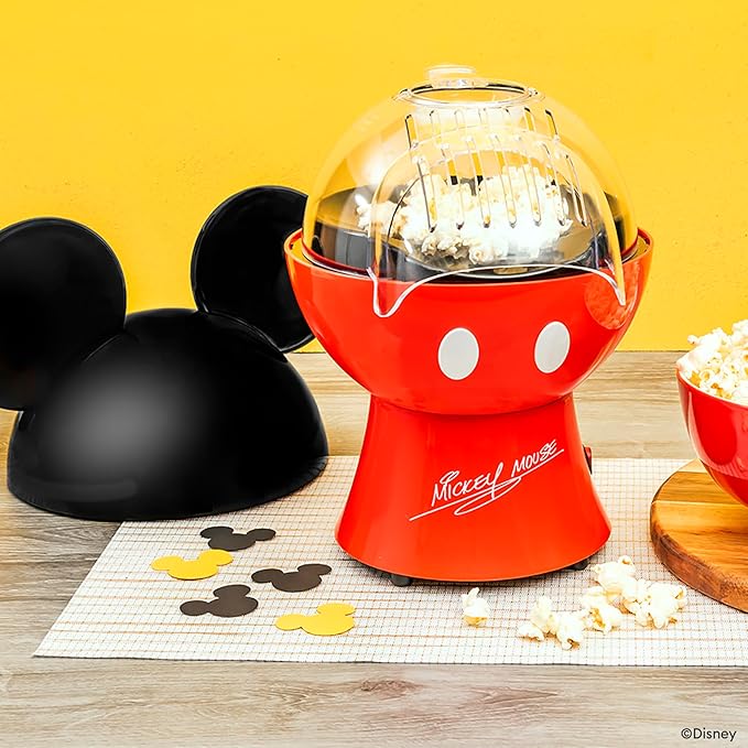 Uncanny Brands Disney Mickey Mouse Popcorn Maker - Kitchen Appliance