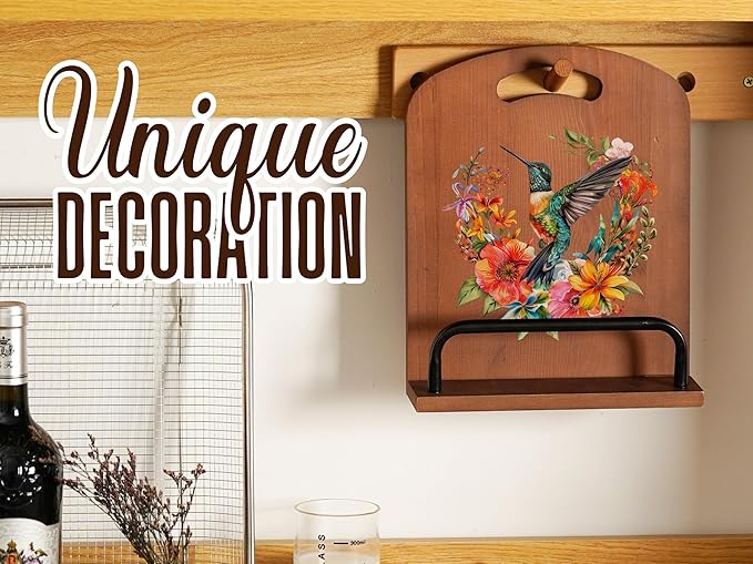 InnoBeta Hummingbird Gifts for Women, Cookbook Stand for Kitchen Counter, Perfect Gifts for Mom, Grandma on Birthday, Adjustable Tablet Recipe Book Holder, Unique Kitchen & Home Decor