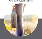 Corkcicle Sport Canteen Insulated Tumbler, Burnt Wood, 20 oz – Reusable Water Bottle Keeps Beverages Cold for 25 Hours & Hot 12 Hours – Cupholder Friendly Tumbler with Screw-On Cap