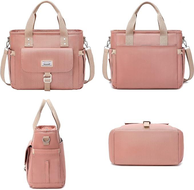 Weitars Lunch Bag for Women Work,Insulated Lunch Box Extra Large Lunch Tote Bag,Wide-Open Tote Cooler Bag With Removable Shoulder Strap with Side Pocket,Lunchbag For Picnic Hiking Beach