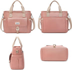 Weitars Lunch Bag for Women Work,Insulated Lunch Box Extra Large Lunch Tote Bag,Wide-Open Tote Cooler Bag With Removable Shoulder Strap with Side Pocket,Lunchbag For Picnic Hiking Beach