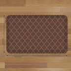 NewLife by GelPro Anti-Fatigue Designer Comfort Kitchen Floor Mat, 20x32”, Trellis Walnut Stain Resistant Surface with 3/4” Thick Ergo-foam Core for Health and Wellness