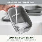 GreenPan Premiere Ovenware Healthy Ceramic Nonstick 1 lb. Loaf Baking Pan, PFOA & PFAS-Free, Warp-Free Bakeware, Durable Quick Heating Baking Tray, Oven and Broiler Safe to 600F, Dishwasher Safe, Gray